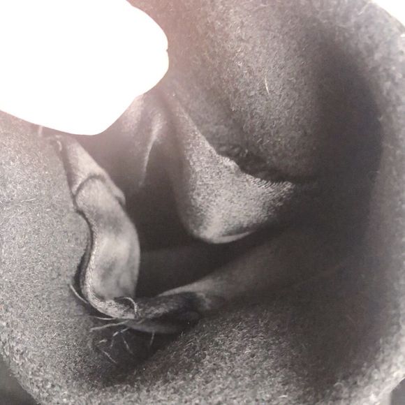 Vintage Fleurette Of California Black 3/4 Sleeve Cashmere Open Swing Coat - Picture 8 of 14